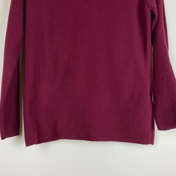 Zephyr Women’s Cranberry Grandpacore Cardigan Sweater Size Small - Picture 10 of 11